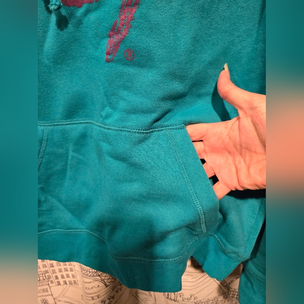 NWOT Women's Browning Deer Stag Teal And Purple Sweatshirt Hoodie Size Medium - Picture 3 of 11